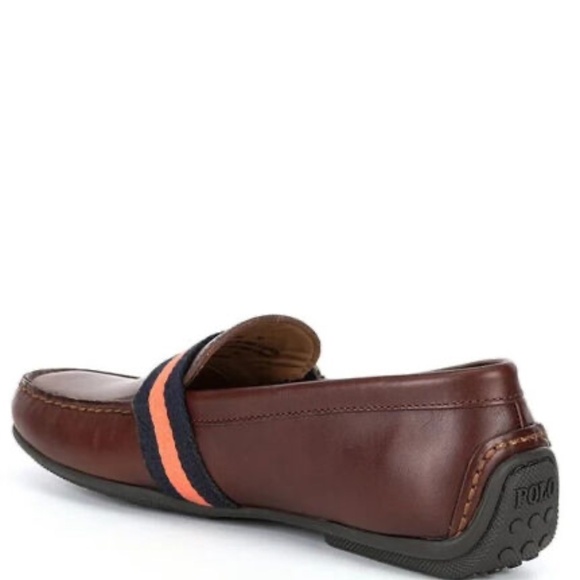 Polo Ralph Lauren Men's Riali Drivers Leather Loafer Shoes - Picture 3 of 10